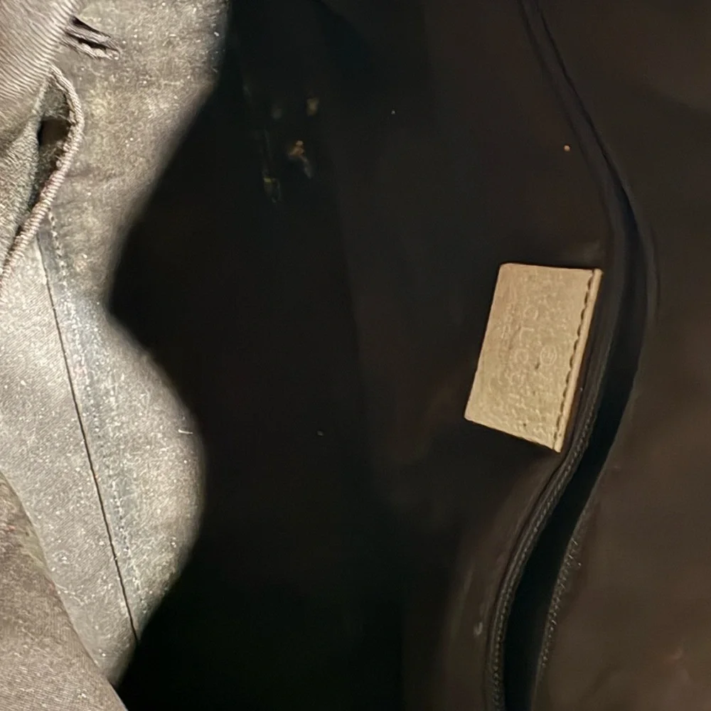 Gucci Beige and Brown Boston Style Monogram Tote Medium - Picture 6 of 11